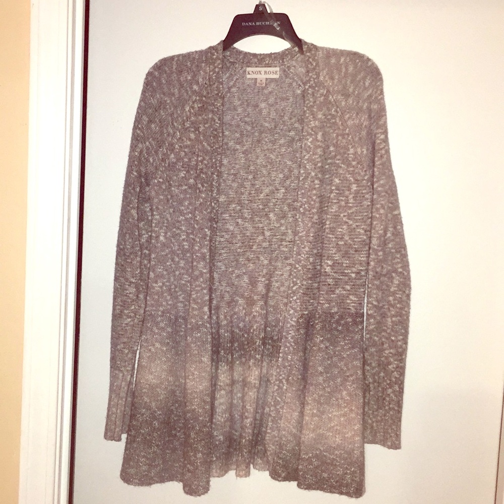 Grey and pink ombré sweater